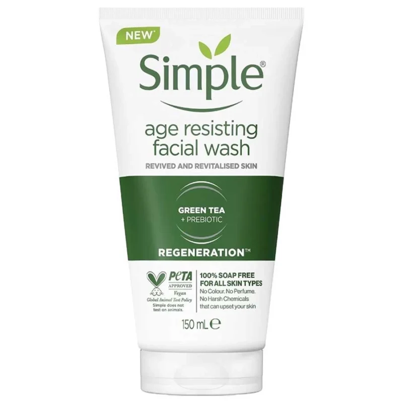 ژل شستشو ضد پیری چای سبز Age Resisting سیمپل 150ml - Image 1