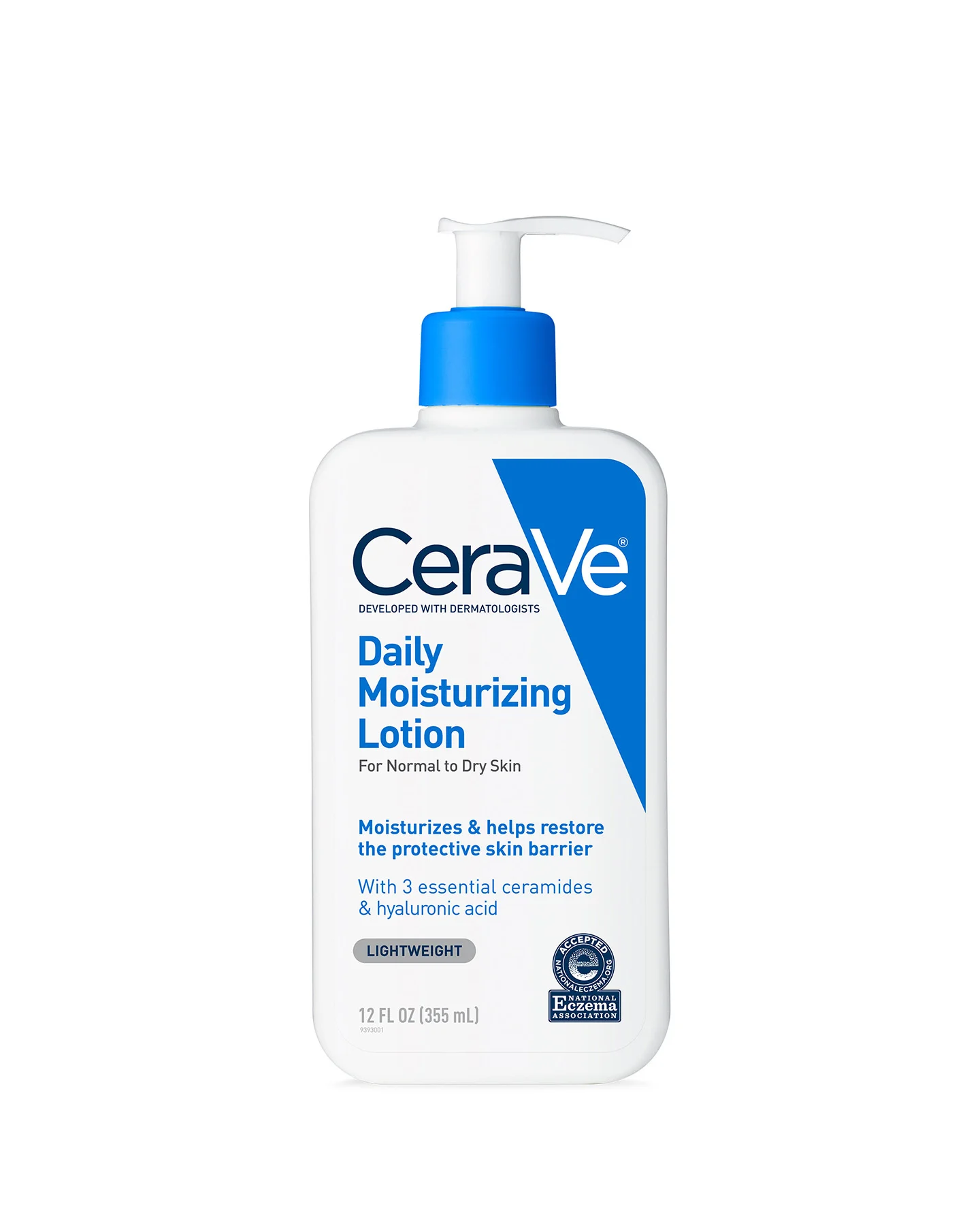 daily-moisturizing-lotion_front لوسیون مرطوب کننده سراوی پوست خشک تا خیلی خشک صورت و بدن 335میل اصل آمریکا - Image 1